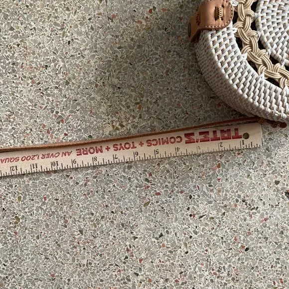 Round Woven Straw Crossbody Bag Boho Basket Purse Leather Strap - Picture 5 of 11